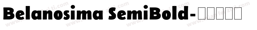 Belanosima SemiBold字体转换